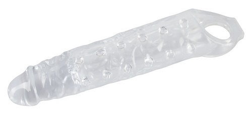 Crystal Skin Penis Sleeve with balls ring