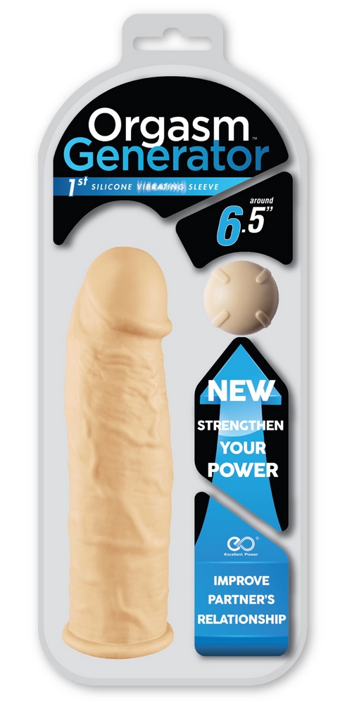 Orgasm Generator Vibrating Sleeve 6.5”