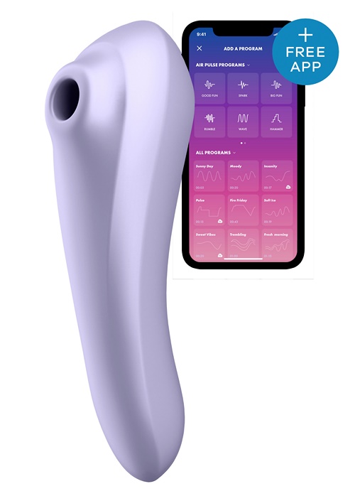 Satisfyer Dual Pleasure, vaalea violetti