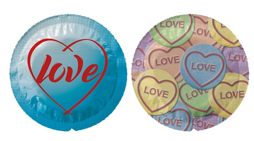 EXS Themed Love Hearts -kondomit