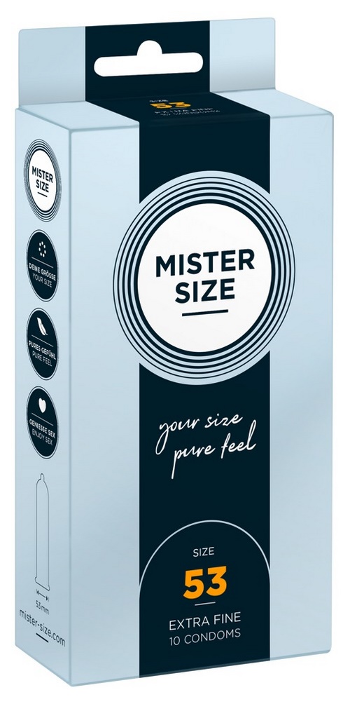 Mister Size -kondomi 53 mm, 10 kpl